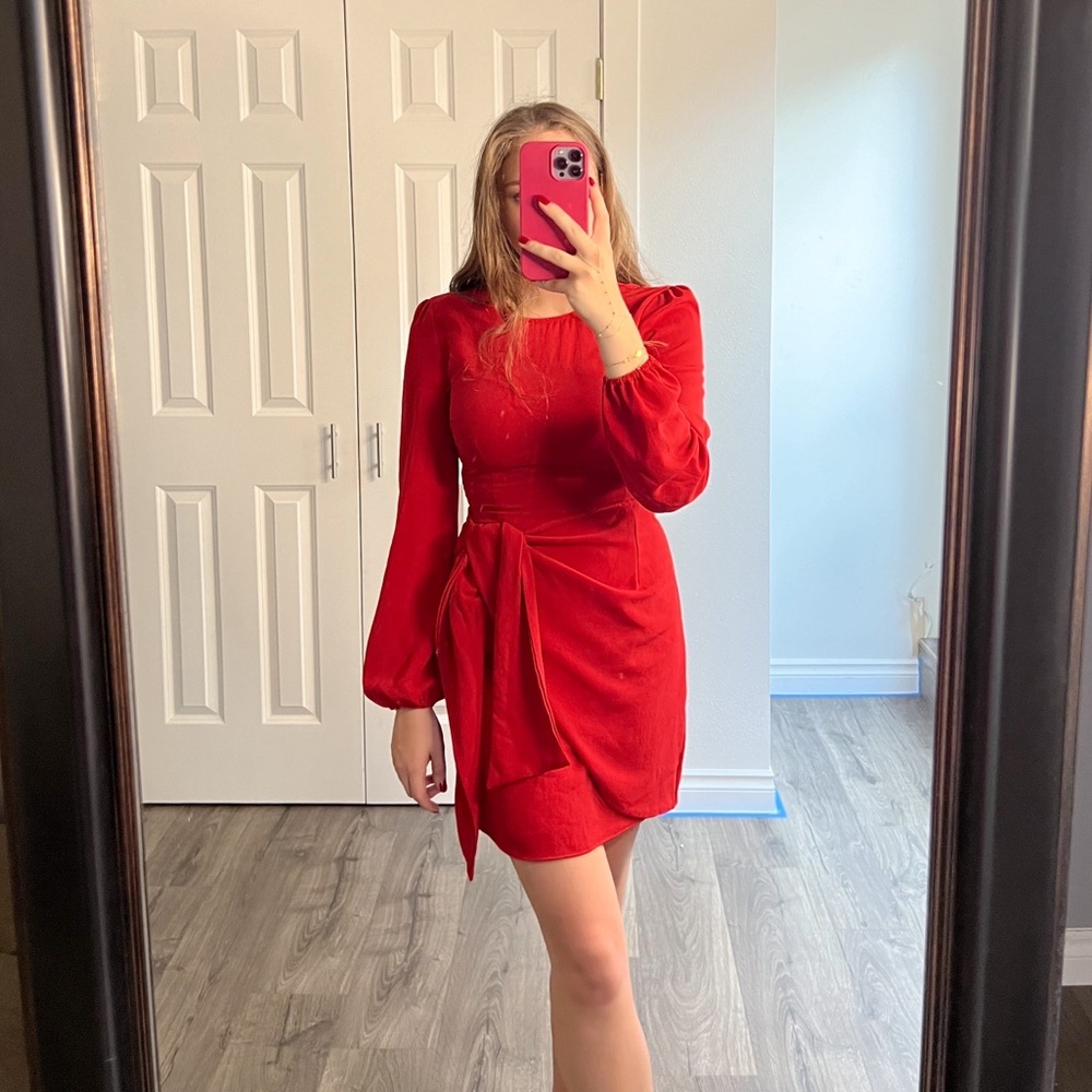 Red dress size S